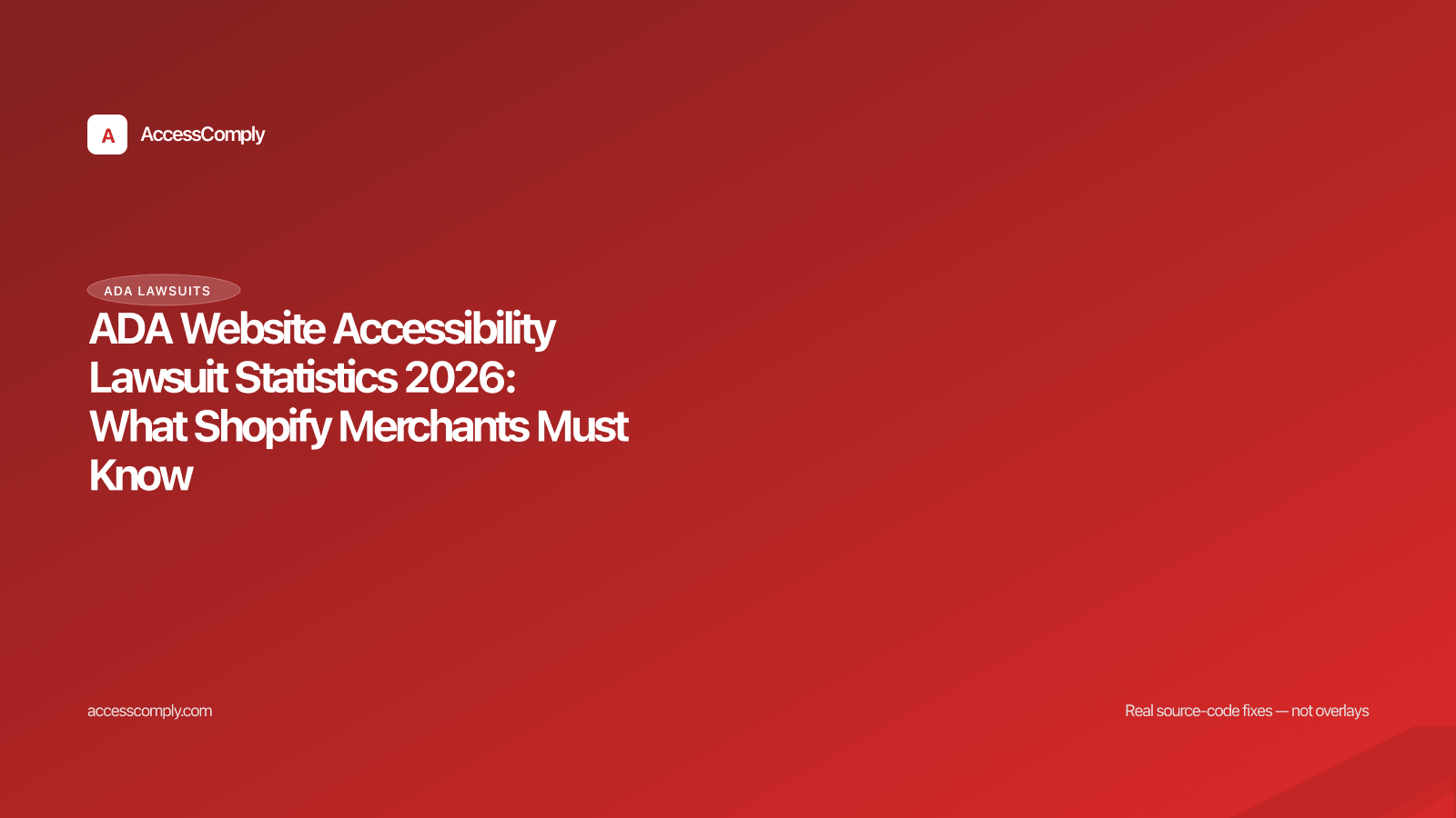 ADA Website Accessibility Lawsuit Statistics 2026: What Shopify Merchants Must Know — featured image